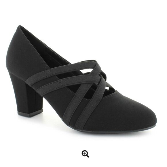 Marbella Charlotte Heels Black Closed Toe Strappy Formal Comfortable Neutral 8 - Picture 1 of 13